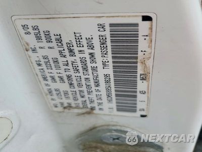 Zdjęcie 12 z 12 samochodu: 2005 HONDA ACCORD EX VIN:1HGCM56895A186295 - miniatura
