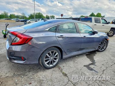 Trzecie zdjęcie samochodu z tyłu: 2020 HONDA CIVIC EX VIN:2HGFC1F37LH681168 - miniatura