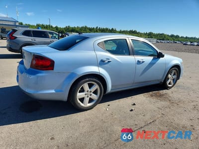 Trzecie zdjęcie samochodu z tyłu: 2013 DODGE AVENGER SE VIN:1C3CDZAB8DN644106 - miniatura