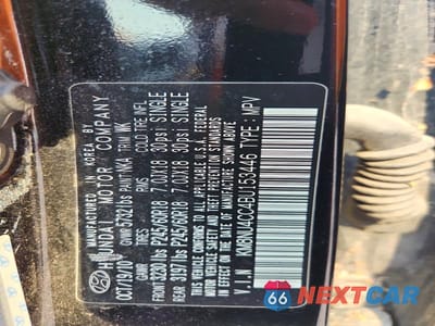 Zdjęcie 13 z 13 samochodu: 2011 HYUNDAI VERACRUZ LIMITED VIN:KM8NU4CC4BU153446 - miniatura