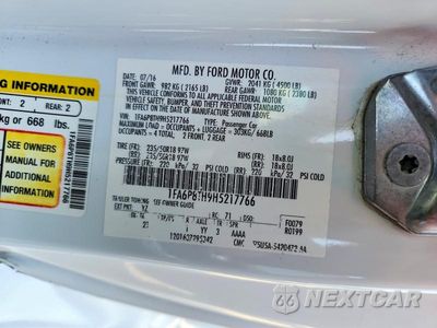 Zdjęcie 12 z 12 samochodu: 2017 FORD MUSTANG VIN:1FA6P8TH9H5217766 - miniatura