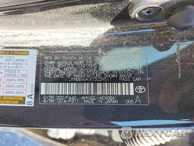 Zdjęcie 12 z 12 samochodu: 2007 TOYOTA CAMRY HYBRID BASE VIN:JTNBB46K473029511 - miniatura