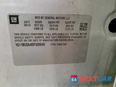 Zdjęcie 12 z 12 samochodu: 2013 CHEVROLET MALIBU LS VIN:1G11B5SA4DF300640 - miniatura