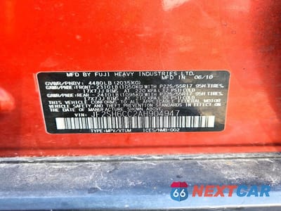 Zdjęcie 13 z 13 samochodu: 2010 SUBARU FORESTER 2.5X PREMIUM VIN:JF2SH6CC2AH904947 - miniatura