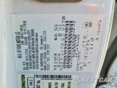 Zdjęcie 12 z 12 samochodu: 2019 FORD FUSION SE VIN:3FA6P0H79KR123280 - miniatura