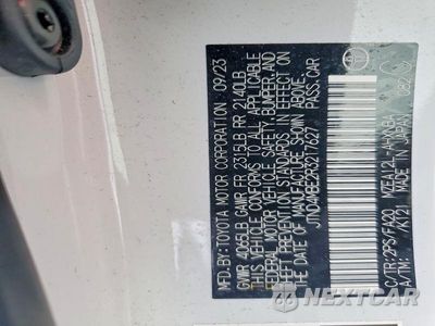 Zdjęcie 12 z 12 samochodu: 2024 TOYOTA COROLLA HATCHBACK NIGHTSHADE VIN:JTND4MBE2R3217627 - miniatura