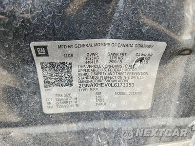 Zdjęcie 13 z 13 samochodu: 2020 CHEVROLET EQUINOX LS VIN:2GNAXHEV0L6171353 - miniatura