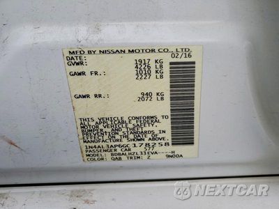Zdjęcie 12 z 12 samochodu: 2016 NISSAN ALTIMA 2.5 SR VIN:1N4AL3AP6GC178258 - miniatura