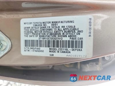 Zdjęcie 13 z 13 samochodu: 2002 TOYOTA COROLLA LE VIN:2T1BR12E72C527412 - miniatura