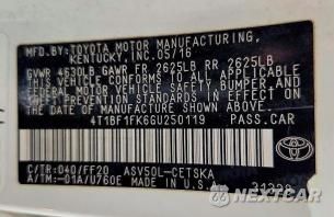 Zdjęcie 12 z 12 samochodu: 2016 TOYOTA CAMRY SE VIN:4T1BF1FK6GU250119 - miniatura
