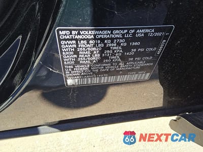 Zdjęcie 13 z 13 samochodu: 2022 VOLKSWAGEN ATLAS SEL R-LINE VIN:1V2AR2CA8NC514970 - miniatura