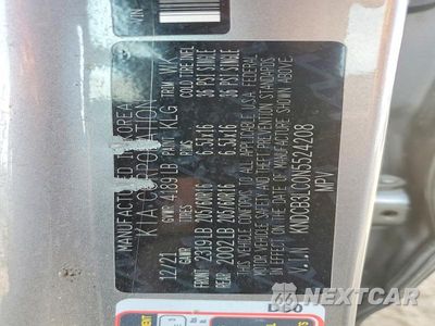Zdjęcie 13 z 13 samochodu: 2022 KIA NIRO LXS VIN:KNDCB3LC0N5524208 - miniatura