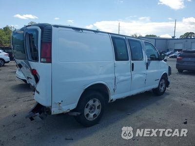 Trzecie zdjęcie samochodu z tyłu: 2000 GMC SAVANA G2500 DELIVERY VAN VIN:1GTFG25M3Y1900054 - miniatura