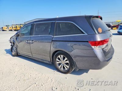 Drugie zdjęcie samochodu z przodu: 2015 HONDA ODYSSEY EXL VIN:5FNRL5H63FB050230 - miniatura