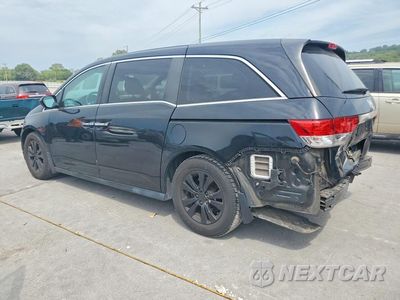Drugie zdjęcie samochodu z przodu: 2016 HONDA ODYSSEY EXL VIN:5FNRL5H62GB045991 - miniatura