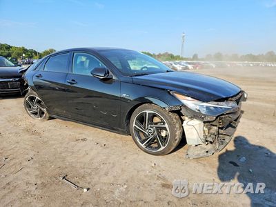 Czwarte zdjęcie samochodu z boku: 2023 HYUNDAI ELANTRA N LINE VIN:KMHLR4AF4PU590778 - miniatura