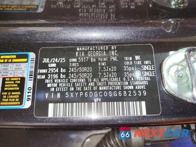 Zdjęcie 14 z 14 samochodu: 2025 KIA TELLURIDE S VIN:5XYP6DGC0SG682539 - miniatura