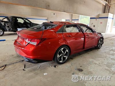 Trzecie zdjęcie samochodu z tyłu: 2021 HYUNDAI ELANTRA LIMITED VIN:KMHLP4AG6MU112436 - miniatura