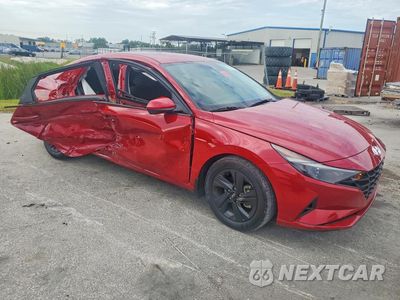 Czwarte zdjęcie samochodu z boku: 2022 HYUNDAI ELANTRA SEL VIN:KMHLM4AG5NU218323 - miniatura