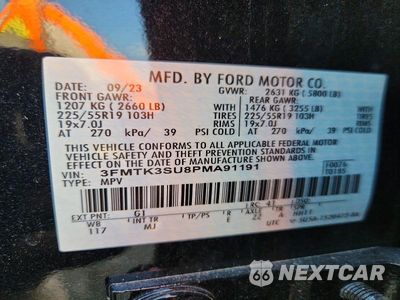 Zdjęcie 12 z 12 samochodu: 2023 FORD MUSTANG MACH-E PREMIUM VIN:3FMTK3SU8PMA91191 - miniatura