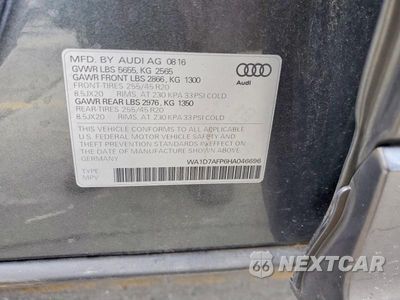 Zdjęcie 13 z 13 samochodu: 2017 AUDI Q5 PREMIUM PLUS S-LINE VIN:WA1D7AFP6HA046696 - miniatura