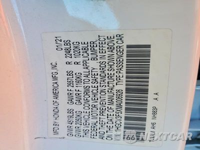 Zdjęcie 12 z 12 samochodu: 2021 HONDA ACCORD HYBRID EXL VIN:1HGCV3F5XMA006926 - miniatura