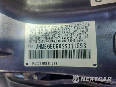 Zdjęcie 13 z 13 samochodu: 1995 HONDA CIVIC LX VIN:JHMEG866XSS011993 - miniatura
