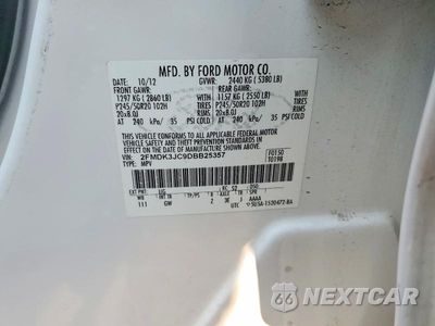 Zdjęcie 14 z 14 samochodu: 2013 FORD EDGE SEL VIN:2FMDK3JC9DBB25357 - miniatura