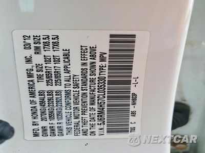 Zdjęcie 13 z 13 samochodu: 2012 HONDA CR-V EX VIN:5J6RM4H57CL035330 - miniatura