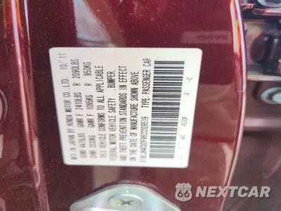 Zdjęcie 12 z 12 samochodu: 2012 ACURA TSX VIN:JH4CU2F46CC009519 - miniatura