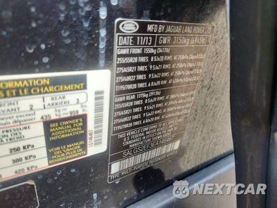 Zdjęcie 13 z 13 samochodu: 2014 LAND ROVER RANGE ROVER SUPERCHARGED VIN:SALGS2EF3EA146467 - miniatura