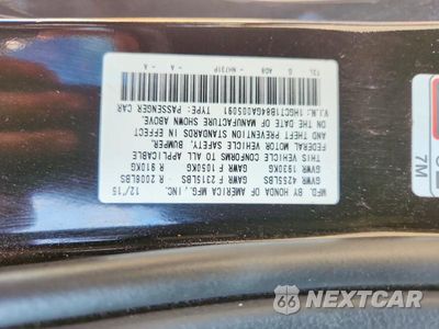Zdjęcie 13 z 13 samochodu: 2016 HONDA ACCORD VIN:1HGCT1B84GA005091 - miniatura