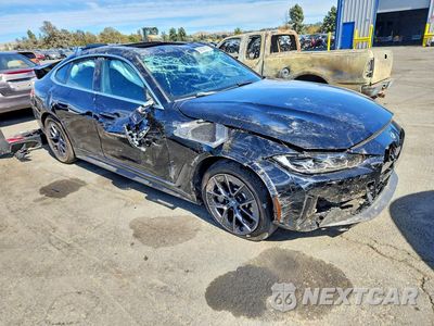 Czwarte zdjęcie samochodu z boku: 2023 BMW I4 EDRIVE 35 VIN:WBY43AW07PFP46778 - miniatura