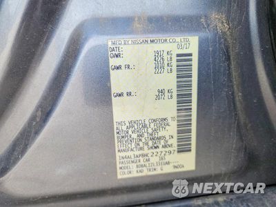 Zdjęcie 13 z 13 samochodu: 2017 NISSAN ALTIMA 2.5 SV VIN:1N4AL3AP8HC227297 - miniatura