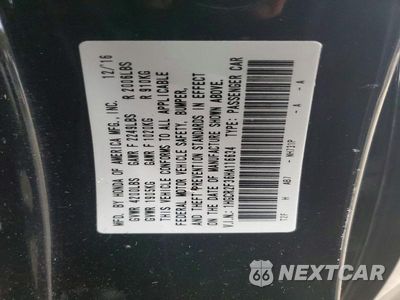 Zdjęcie 12 z 12 samochodu: 2017 HONDA ACCORD LX VIN:1HGCR2F36HA116634 - miniatura