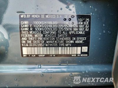 Zdjęcie 13 z 13 samochodu: 2026 HONDA HR-V SPORT VIN:3CZRZ2H52TM744705 - miniatura