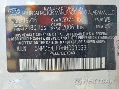 Zdjęcie 12 z 12 samochodu: 2017 HYUNDAI ELANTRA SE VIN:5NPD84LF0HH009569 - miniatura