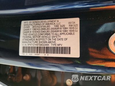 Zdjęcie 13 z 13 samochodu: 2025 HONDA PILOT EXL VIN:5FNYG1H47SB022495 - miniatura