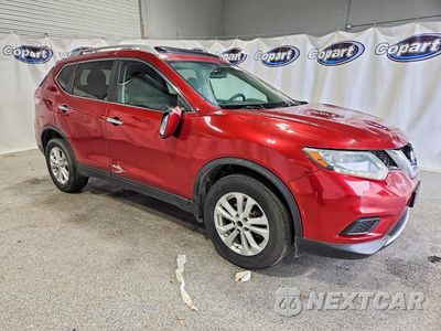 Czwarte zdjęcie samochodu z boku: 2015 NISSAN ROGUE SV VIN:5N1AT2MVXFC876297 - miniatura
