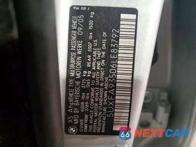 Zdjęcie 13 z 13 samochodu: 2006 BMW X5 4.8IS VIN:5UXFA93506LE83792 - miniatura
