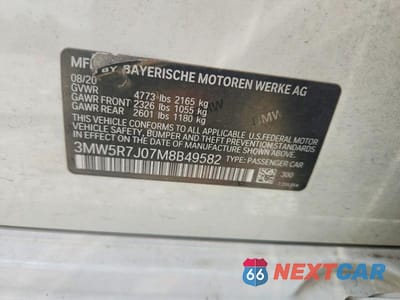 Zdjęcie 12 z 12 samochodu: 2021 BMW 330XI VIN:3MW5R7J07M8B49582 - miniatura