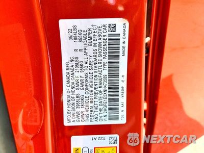 Zdjęcie 12 z 12 samochodu: 2022 HONDA CIVIC SI VIN:2HGFE1E5XNH473589 - miniatura