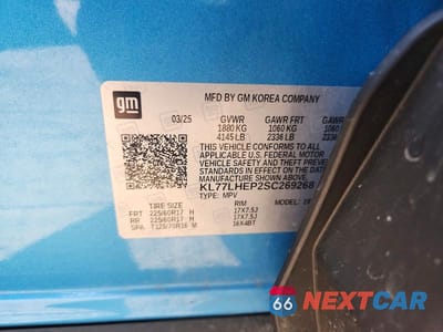 Zdjęcie 13 z 13 samochodu: 2025 CHEVROLET TRAX 1LT VIN:KL77LHEP2SC269268 - miniatura