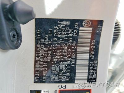 Zdjęcie 12 z 12 samochodu: 2015 TOYOTA CAMRY LE VIN:4T4BF1FK9FR453767 - miniatura