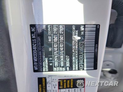 Zdjęcie 12 z 12 samochodu: 2020 MERCEDES-BENZ GLE 350 4MATIC VIN:4JGFB4KB0LA168273 - miniatura