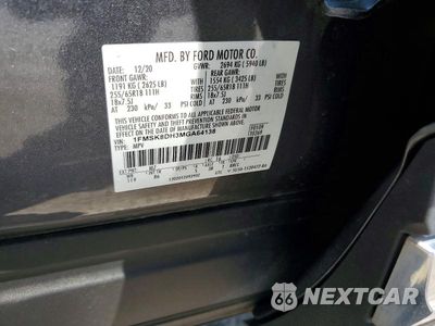 Zdjęcie 12 z 12 samochodu: 2021 FORD EXPLORER XLT VIN:1FMSK8DH3MGA64138 - miniatura