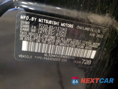 Zdjęcie 12 z 12 samochodu: 2015 MITSUBISHI MIRAGE ES VIN:ML32A4HJ1FH055533 - miniatura
