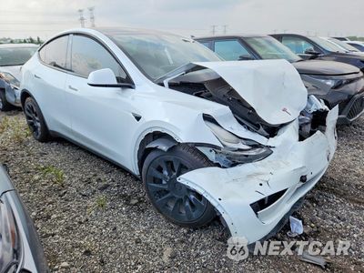 Czwarte zdjęcie samochodu z boku: 2022 TESLA MODEL Y VIN:7SAYGDEE9NF441065 - miniatura