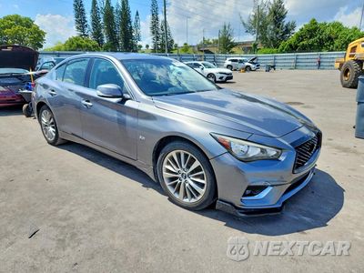 Czwarte zdjęcie samochodu z boku: 2018 INFINITI Q50 3.0T LUXE VIN:JN1EV7AR0JM441170 - miniatura