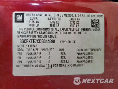 Zdjęcie 12 z 12 samochodu: 2013 CHEVROLET SILVERADO K1500 LTZ VIN:3GCPKTE7XDG344680 - miniatura